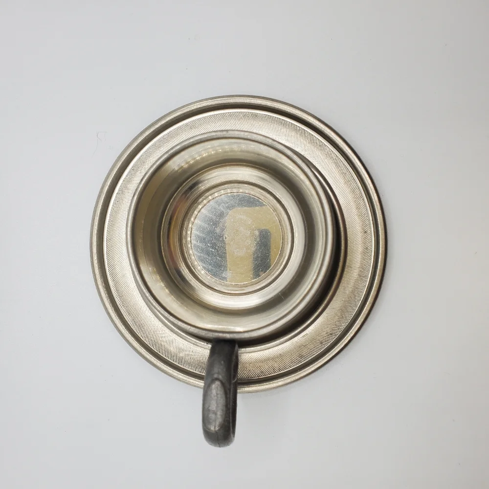 Lot of Vintage European Dutch & German Pewter. 4 Pieces.